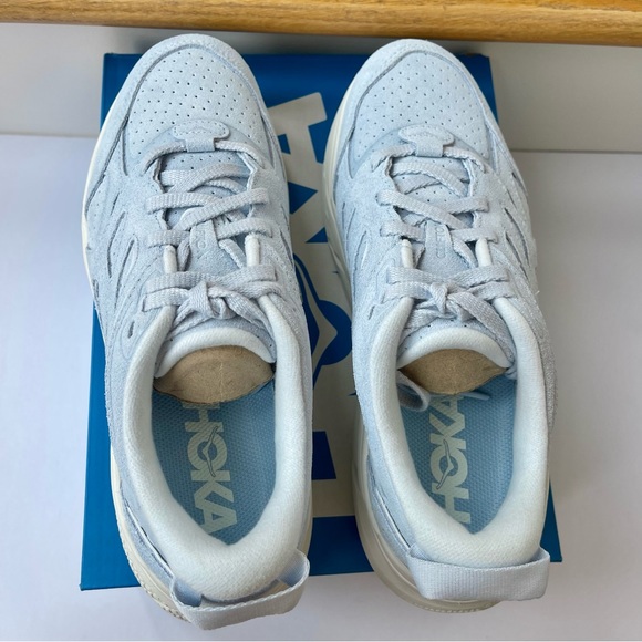 NWT Hoka One One Clifton L Suede in Country Air / Bit of Blue Unisex - Picture 8 of 15